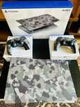 Zestaw PS5 Grey Camouflage – 2 pady + limitowane panele (używane)
