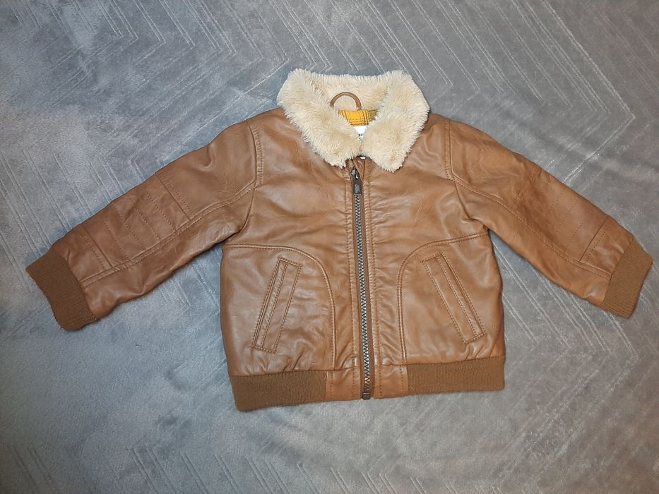 Zimowa kurtka skórzana rozmiar 80