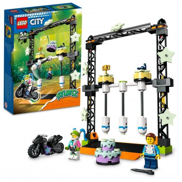 Конструктор LEGO City Stuntz Каскадерская задача Нокдаун 60341 Лего Сі