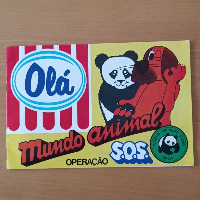 Caderneta de cromos completa Operação SOS Mundo Animal