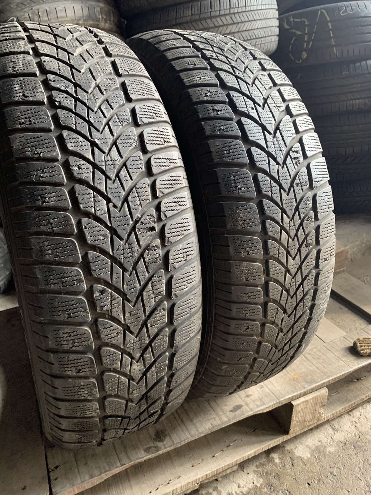 225.65.17 Dunlop 2шт зима БУ склад шины резина из 65 R17