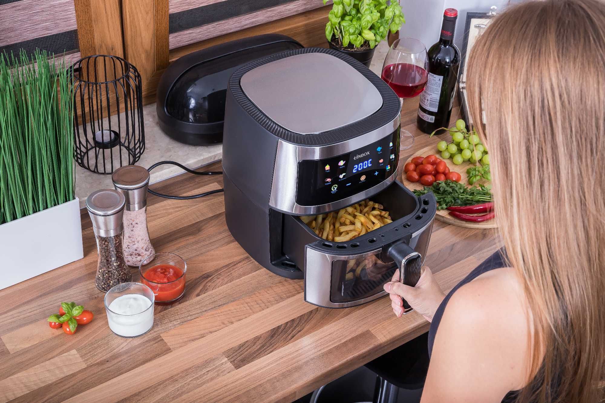 Frytkownica 5L 1400W beztłuszczowa LINBOX Air Fryer