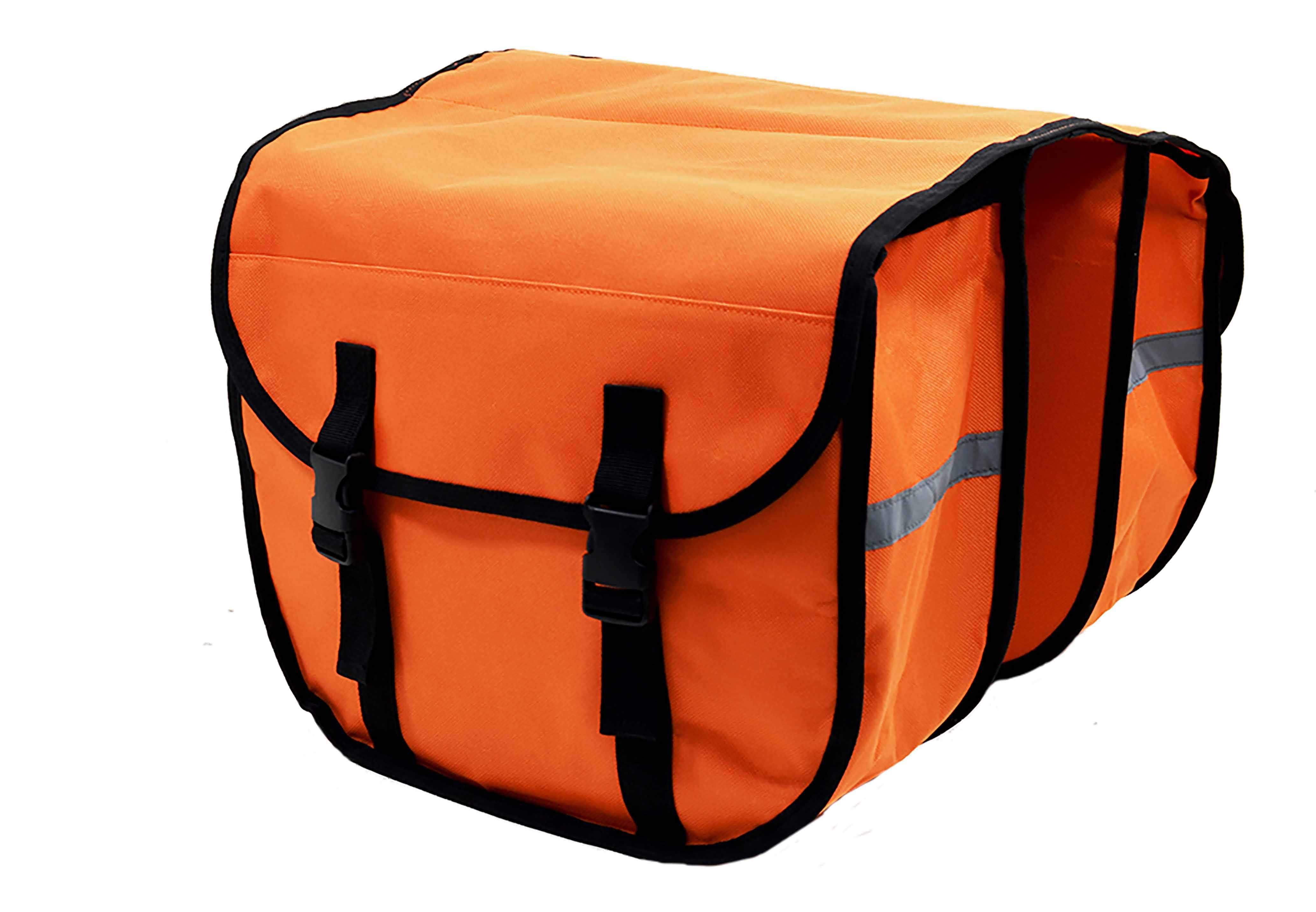 Tania TORBA rowerowa na bagażnik, dwustronna 2x14,7 l ,pomarańczowa Wa