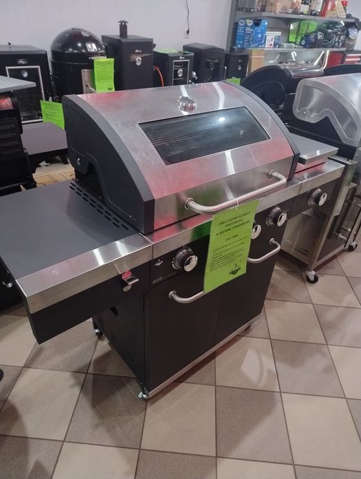 GRILL Gazowy El FUEGO KINGSTON 4+1 żeliwo szyba Led ŻELIWNY RUSZT !