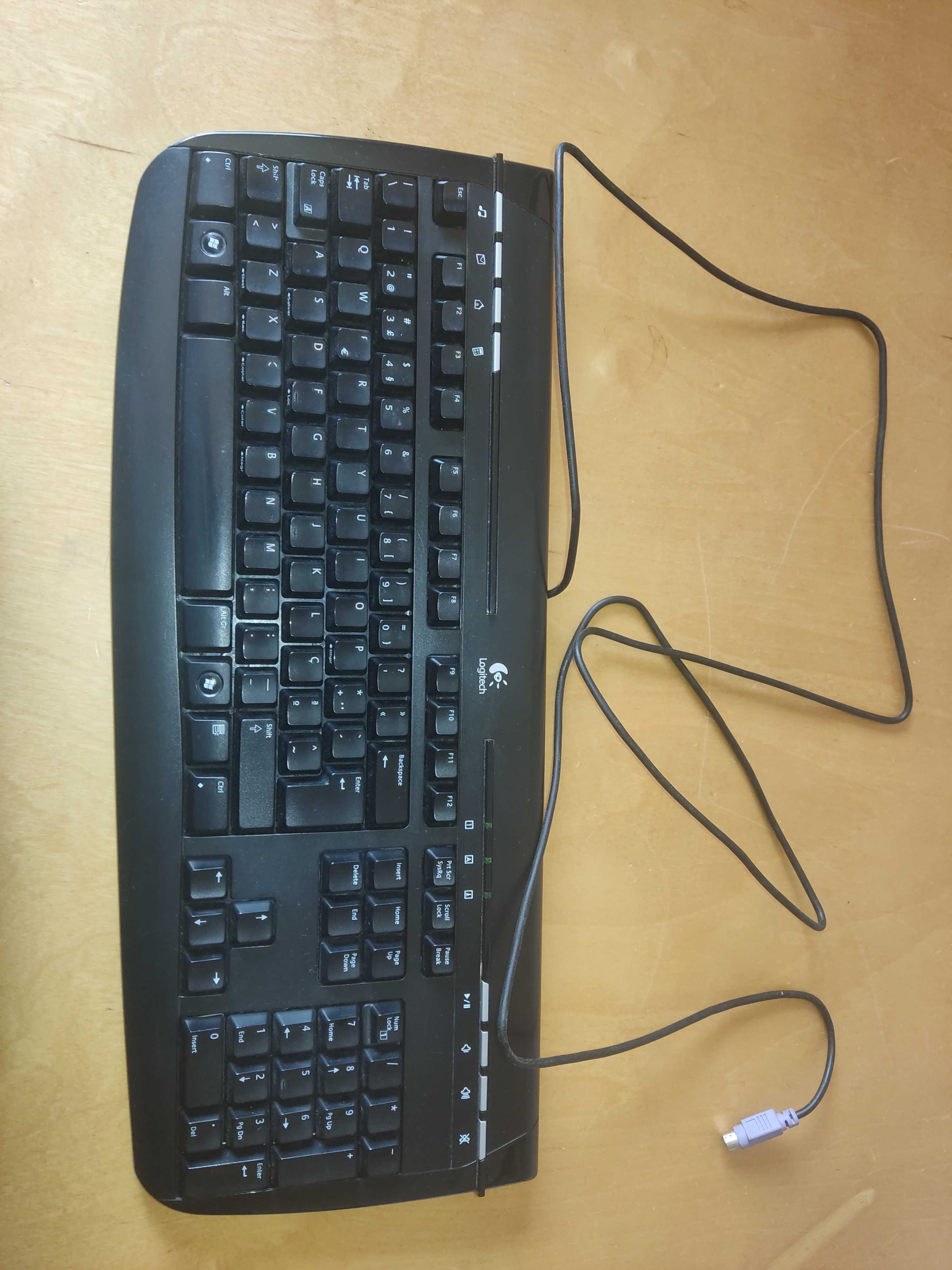 Teclado Logitech Internet 350 com Cabo PS/2