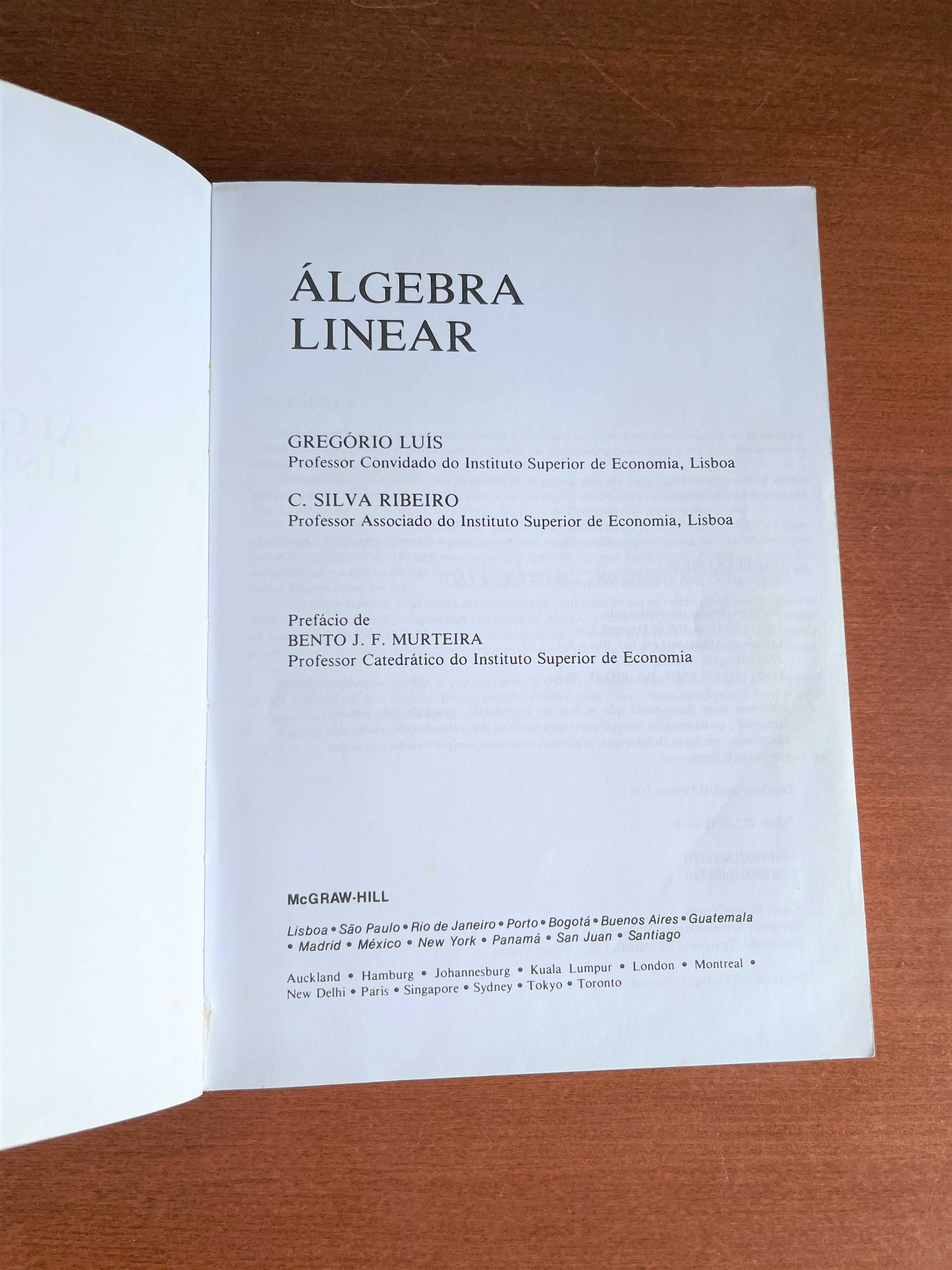 Álgebra Linear - Gregório Luis e C. Silva Ribeiro