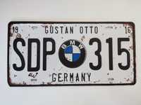 Placa metal BMW - Estilo Vintage