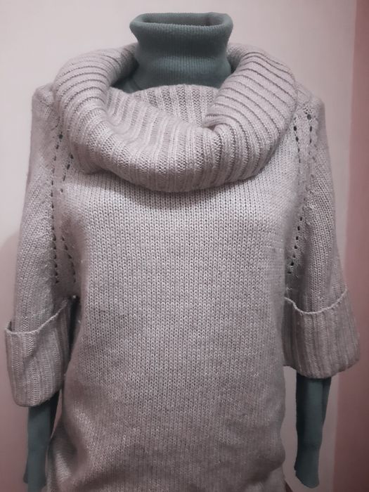 Теплая туника. Серая. Кофта