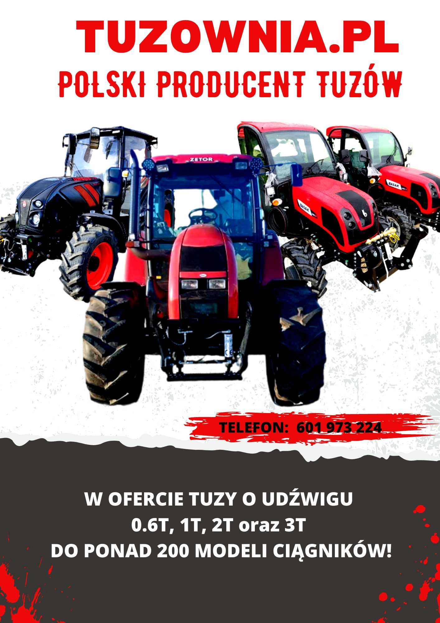 TUZ przedni 2T MTZ 82, Pronar 1025, Belarus 920, c.brutto, f.Vat