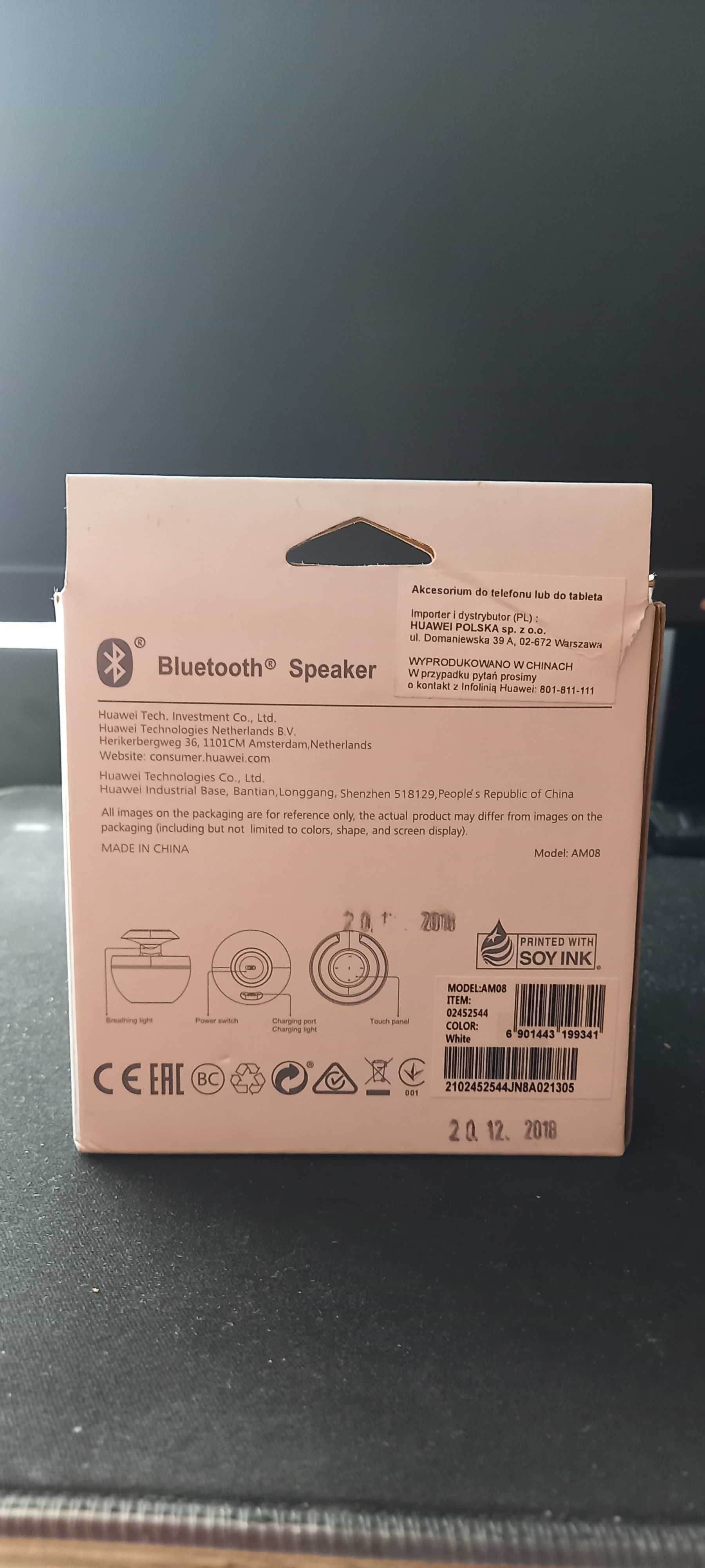 Głośnik Huawei Bluetooth Speaker AM08 biały.