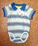 Body azul, branco e cinzento H&M, EUR 68 - novo com etiqueta