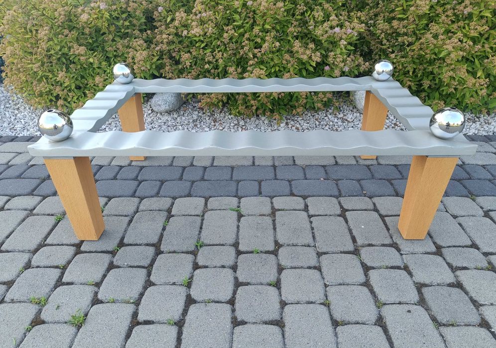 Stolik kawowy / Ława niska bez blatu 110x65cm Wys. 40cm / Nogi + rama