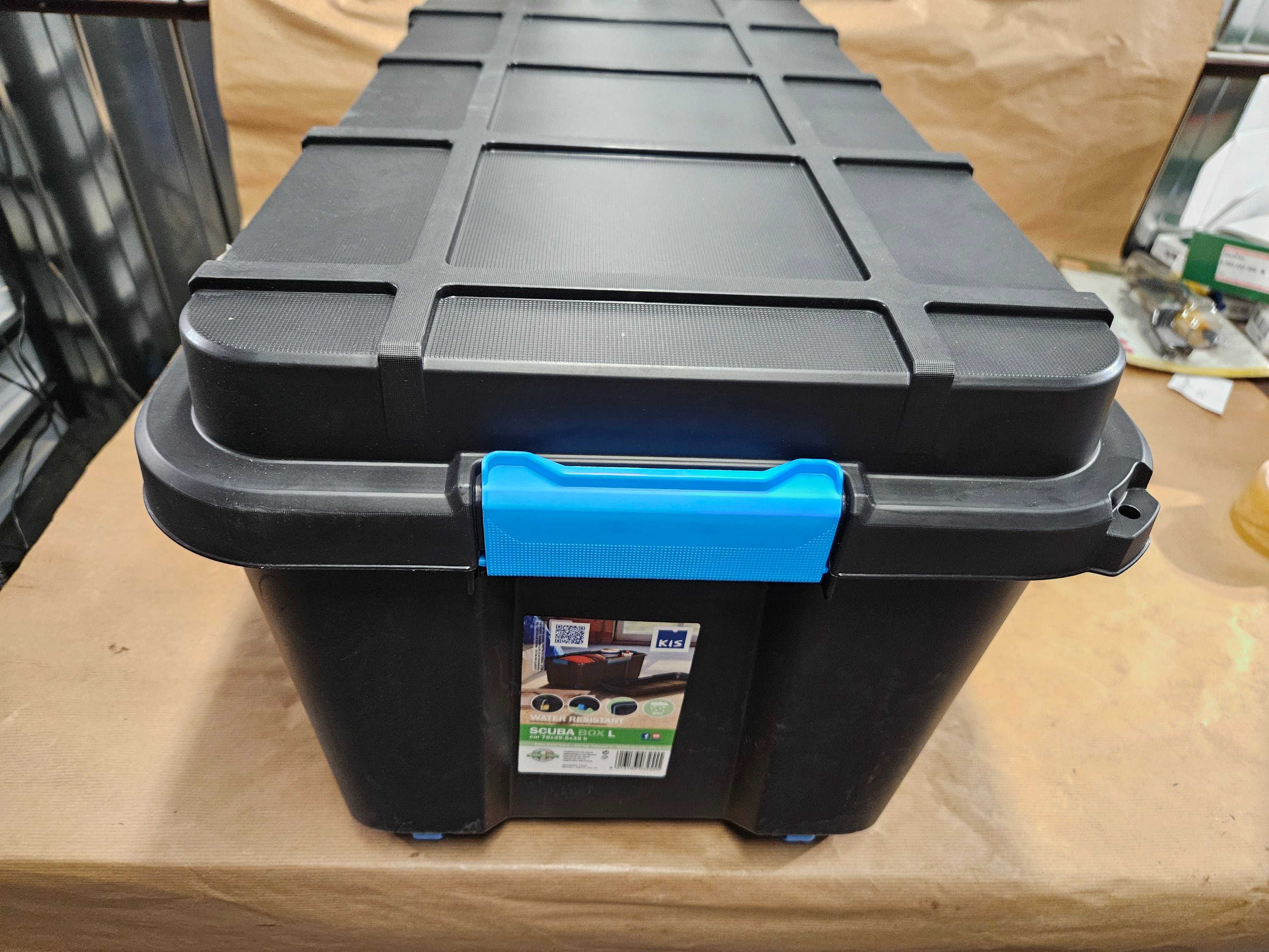 Skrzynka wodoodporna Kis Scuba Box L 80L IP44 czarna