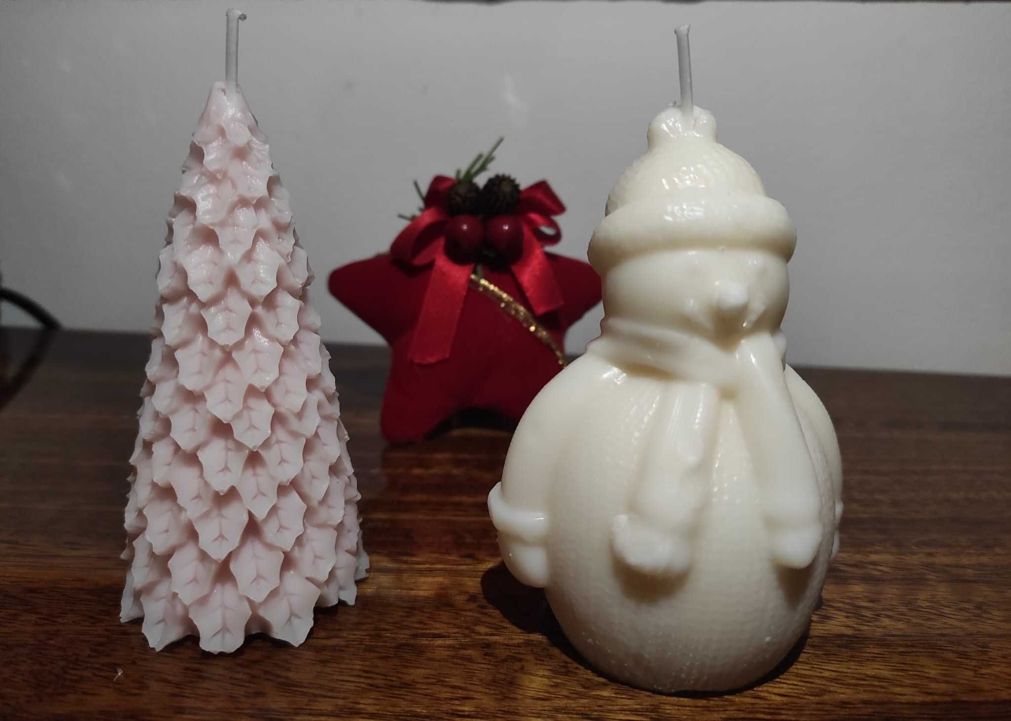 Conjunto Exclusivo de Velas de Natal Artesanais . Kit Velas de Natal