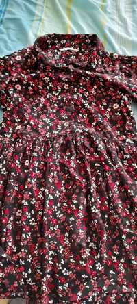 Vestido floral menina 10 anos h&m