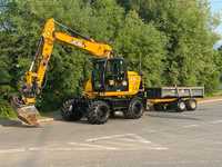 JCB JS145W Rototilt Engcon S60 Przyczepa wywrotka. Leasing odstepne