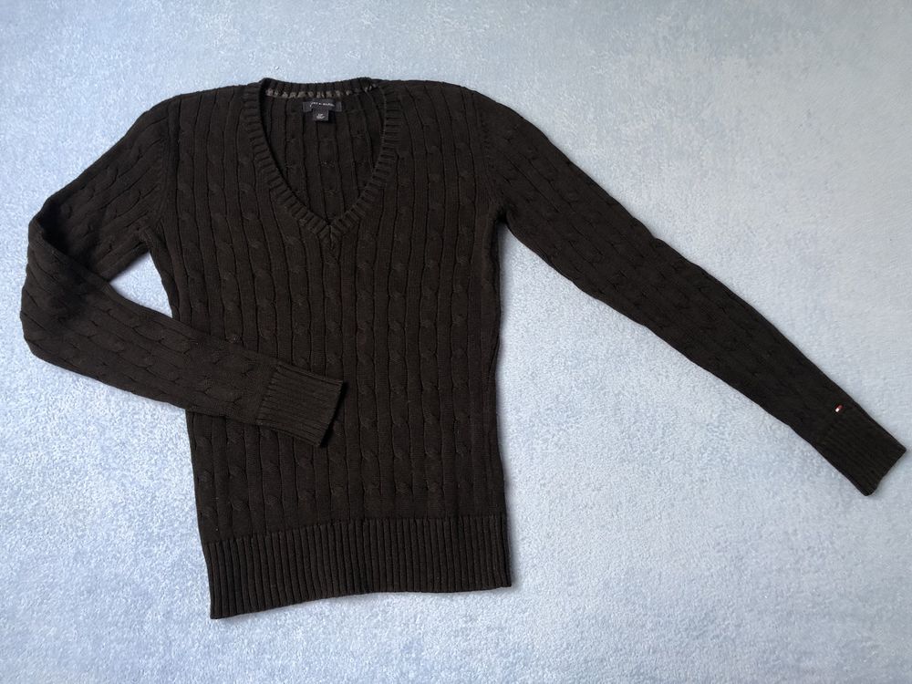 Tommy HILFIGER sweter oryginalny czarny rozm S/M sweterek