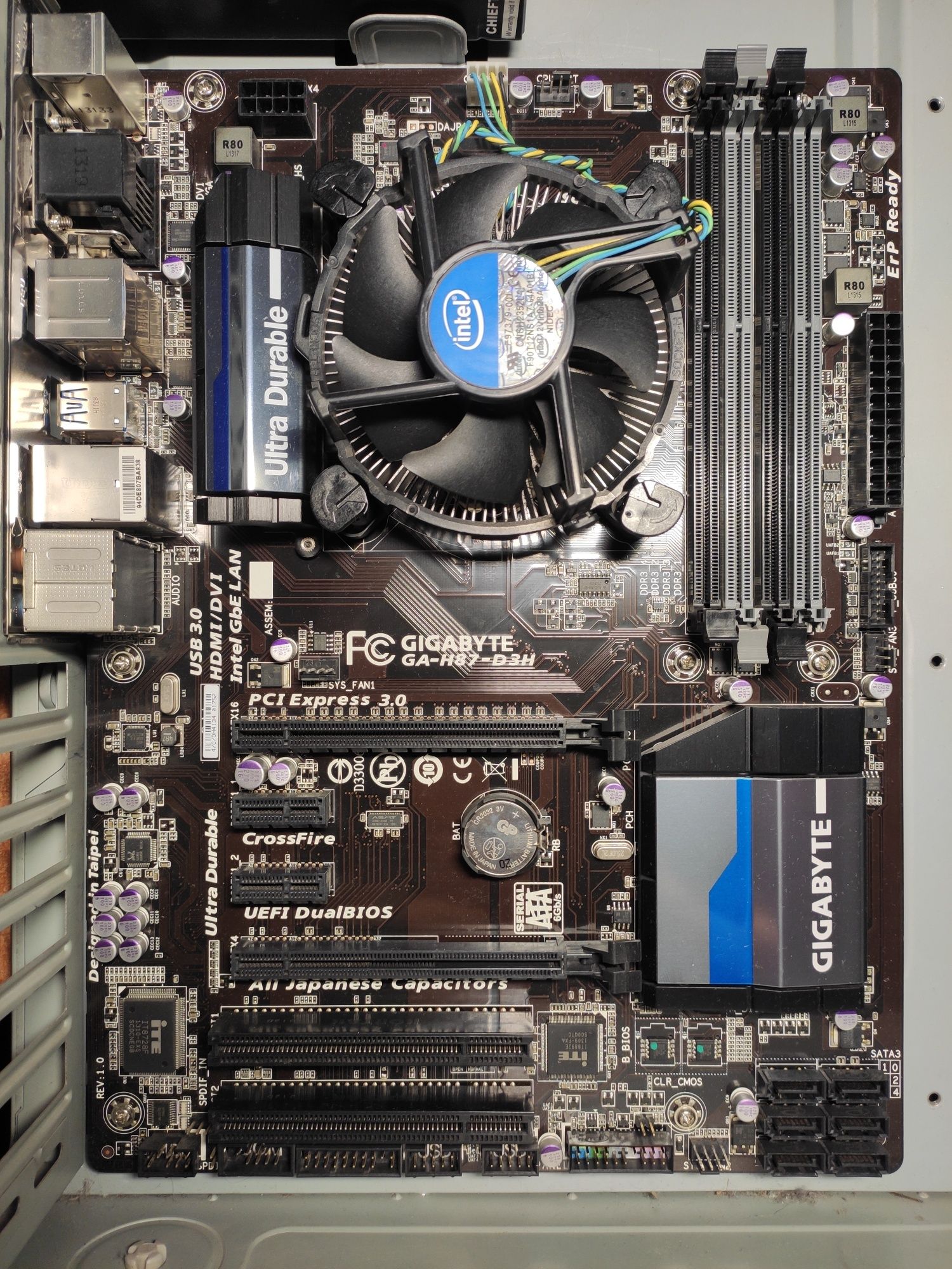 Комплект: Gigabyte H87-D3H + Intel Core i5 4570 + 8Gb DDR3