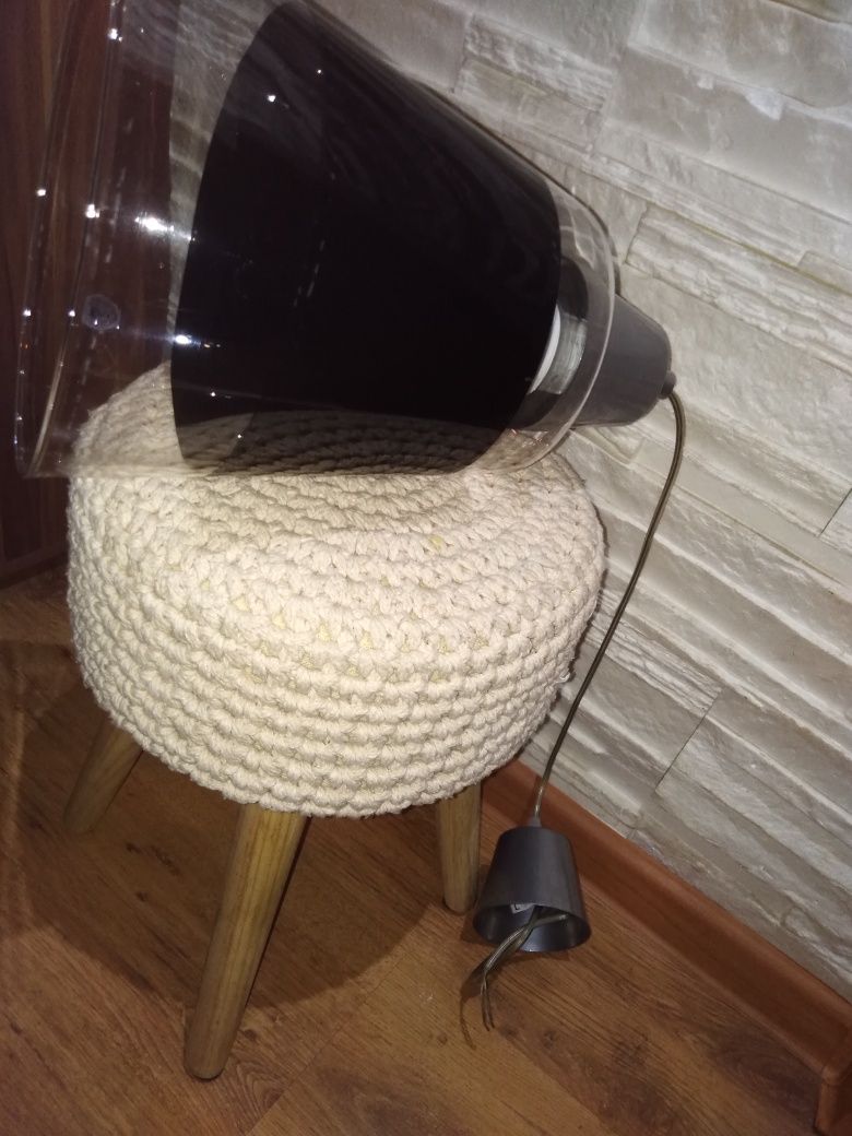 Lampa szklana wisząca loft