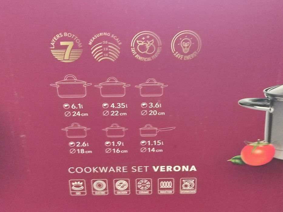 Набор посуды, нержавейка