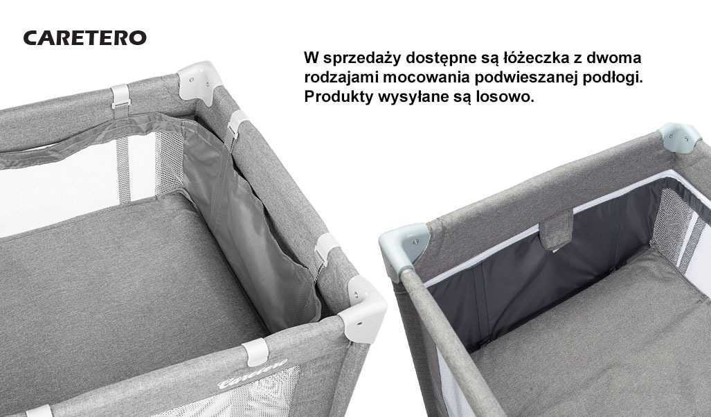 Zabawka łóżeczko turystyczne z podwieszanym dnem BASIC PLUS graphite