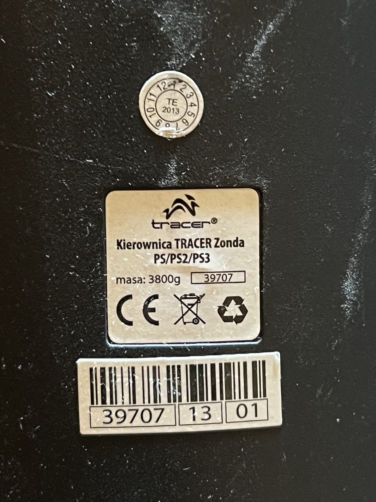 Kierownica TRACER Zonda PS2 / PS3 / USB – sprawna, retro