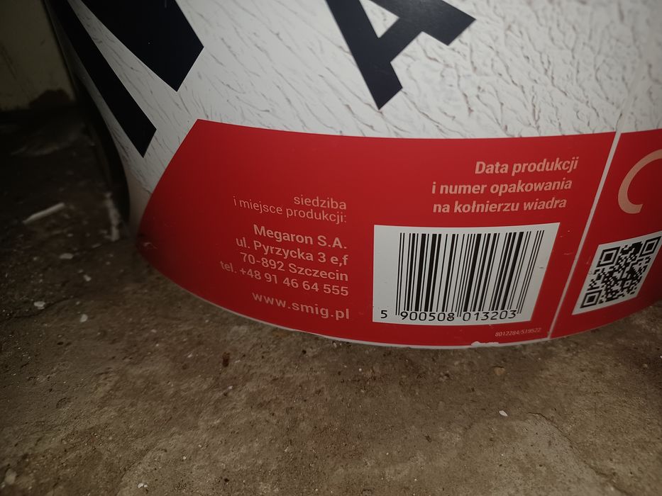 ŚMIG A-2 gładź szpachlowa biała 12L 20KG