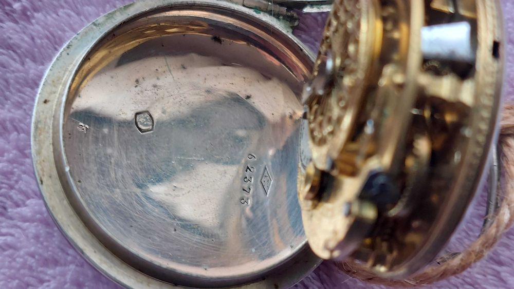 Relogio de bolso Prata VERGE FUSEE  "Baudry " 1800's - [48mm]