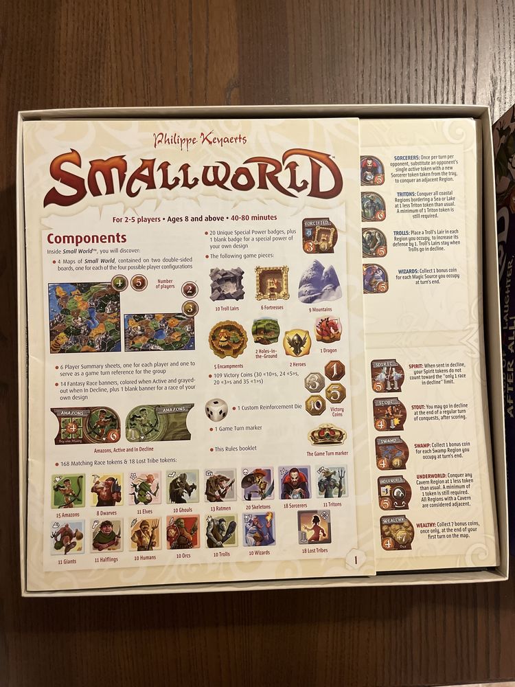 Jogo tabuleiro Smallworld