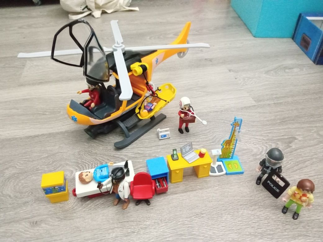 Brinquedos Salvamento, helicóptero Playmobil