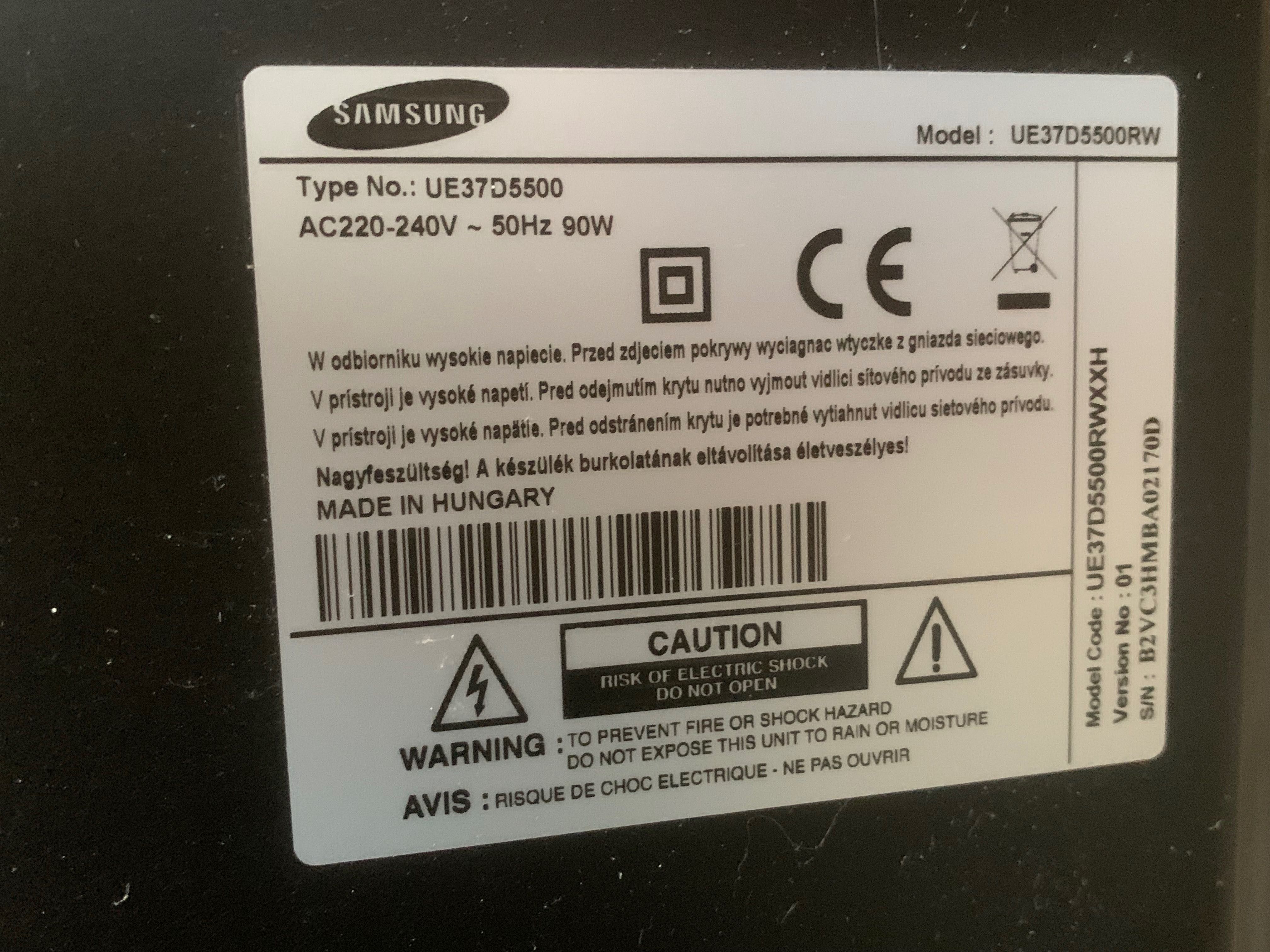 Tv Samsung 37cali Uszkodzony