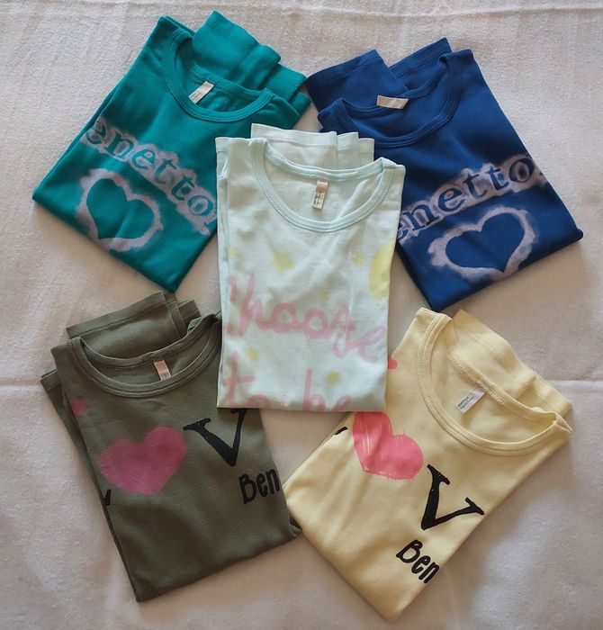 Lote 5 T-Shirts Manga Comprida