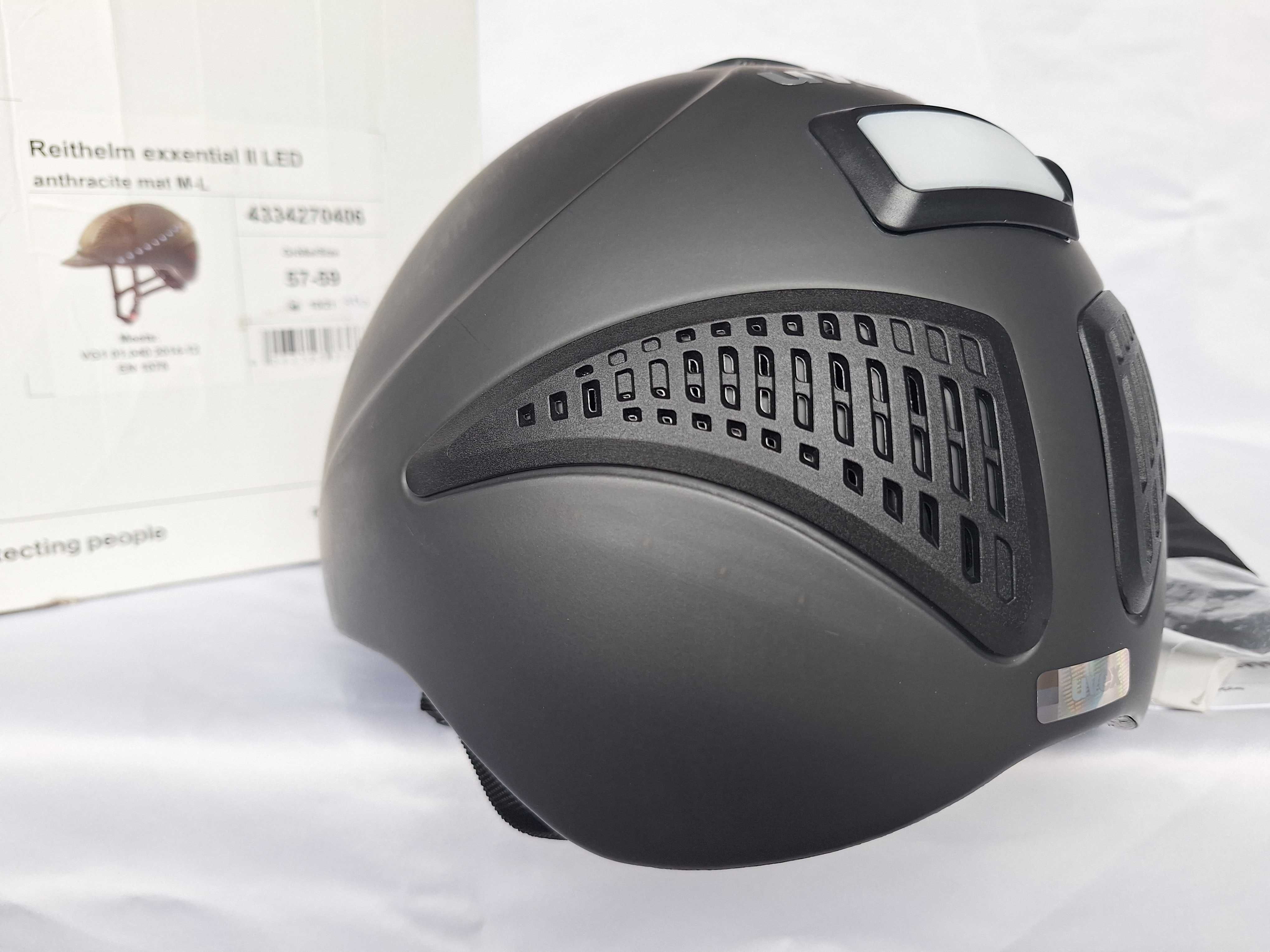 Kask jeździecki toczek Uvex Reithelm Exxential II Led M/L 57-59cm