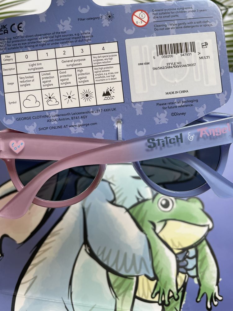George Stitch&Angel Disney nowe okulary przeciwsłoneczne z filtrem UV