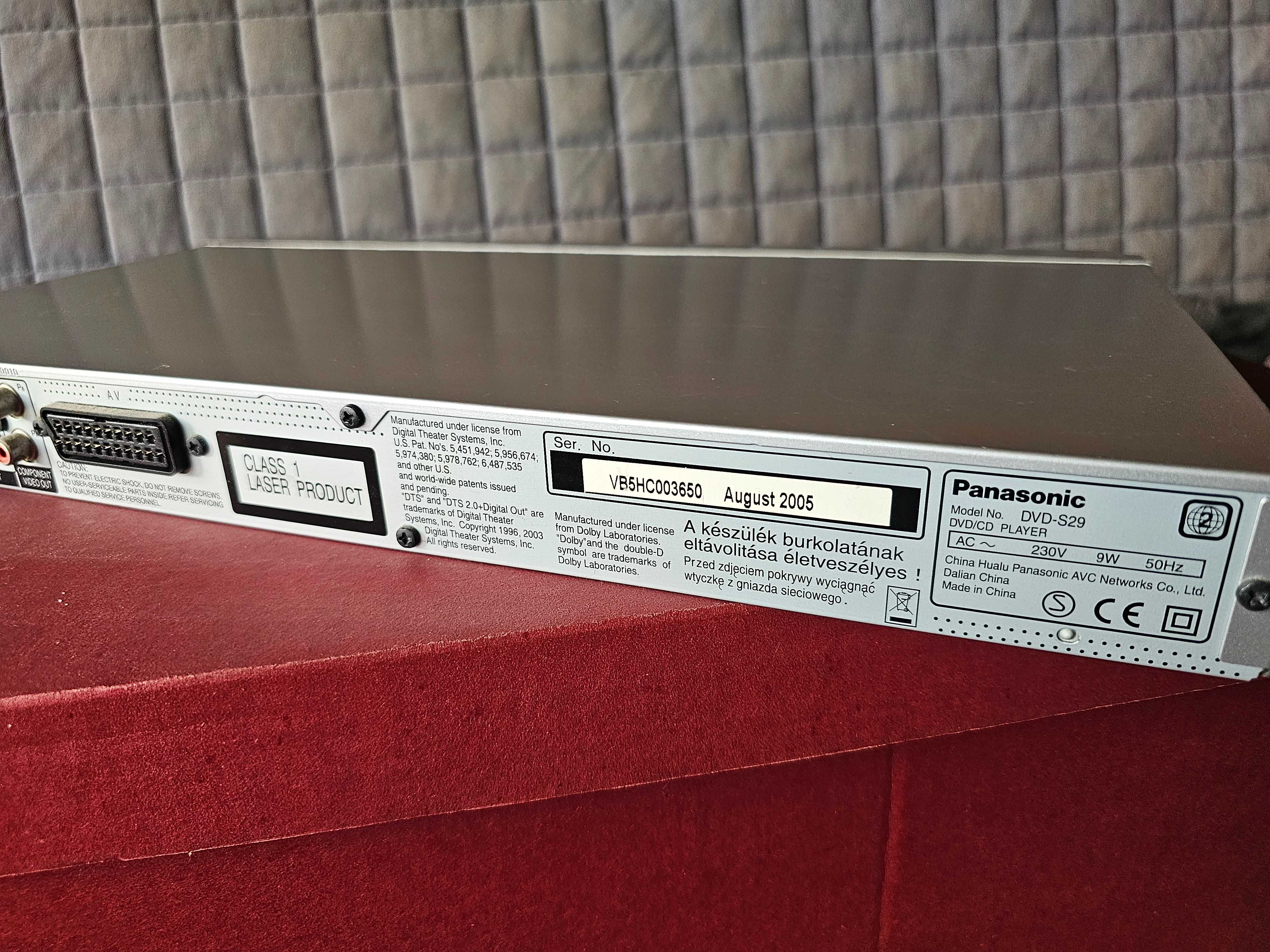 Odtwarzacz DVD S-29 PANASONIC