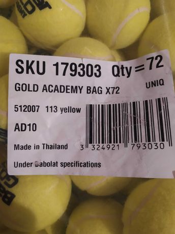Piłki tenisowe BABOLAT Gold Academy Bag X72