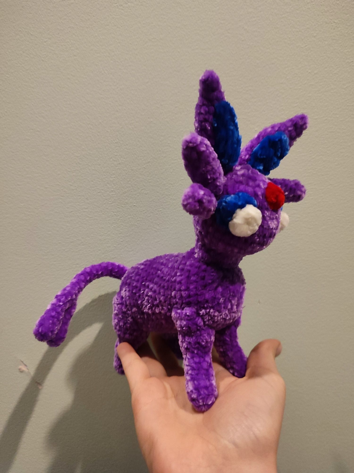 Maskotka espeon amigurumi