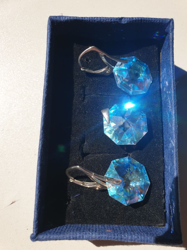 Zestaw biżuterii Swarovski Cristal Blue