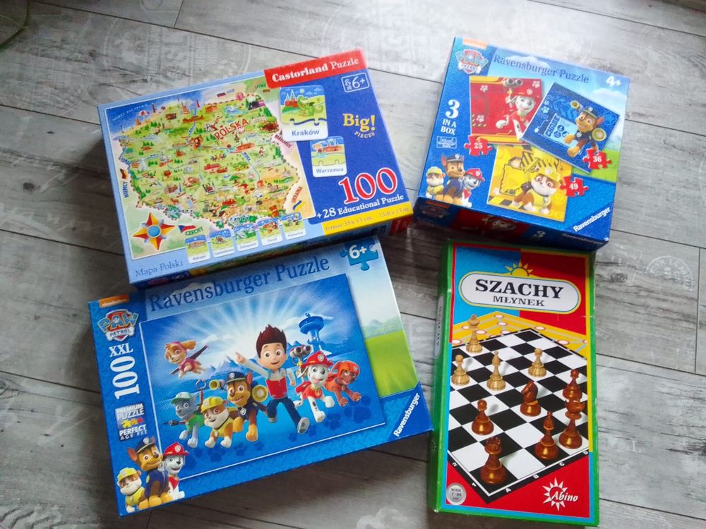 Puzzle + gry edujacyjne