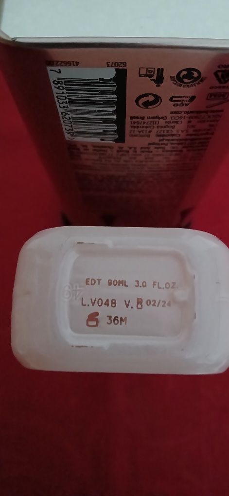 Lata + frasco Egeo Choc, vazios