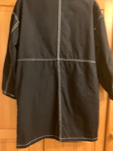 Zara kurtka czarna XS bawełna z przeszyciami długa