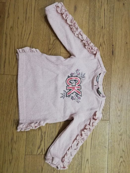 Bluza Calvin Klein dla dziewczynki 98-104 bawełna bluzka sweter