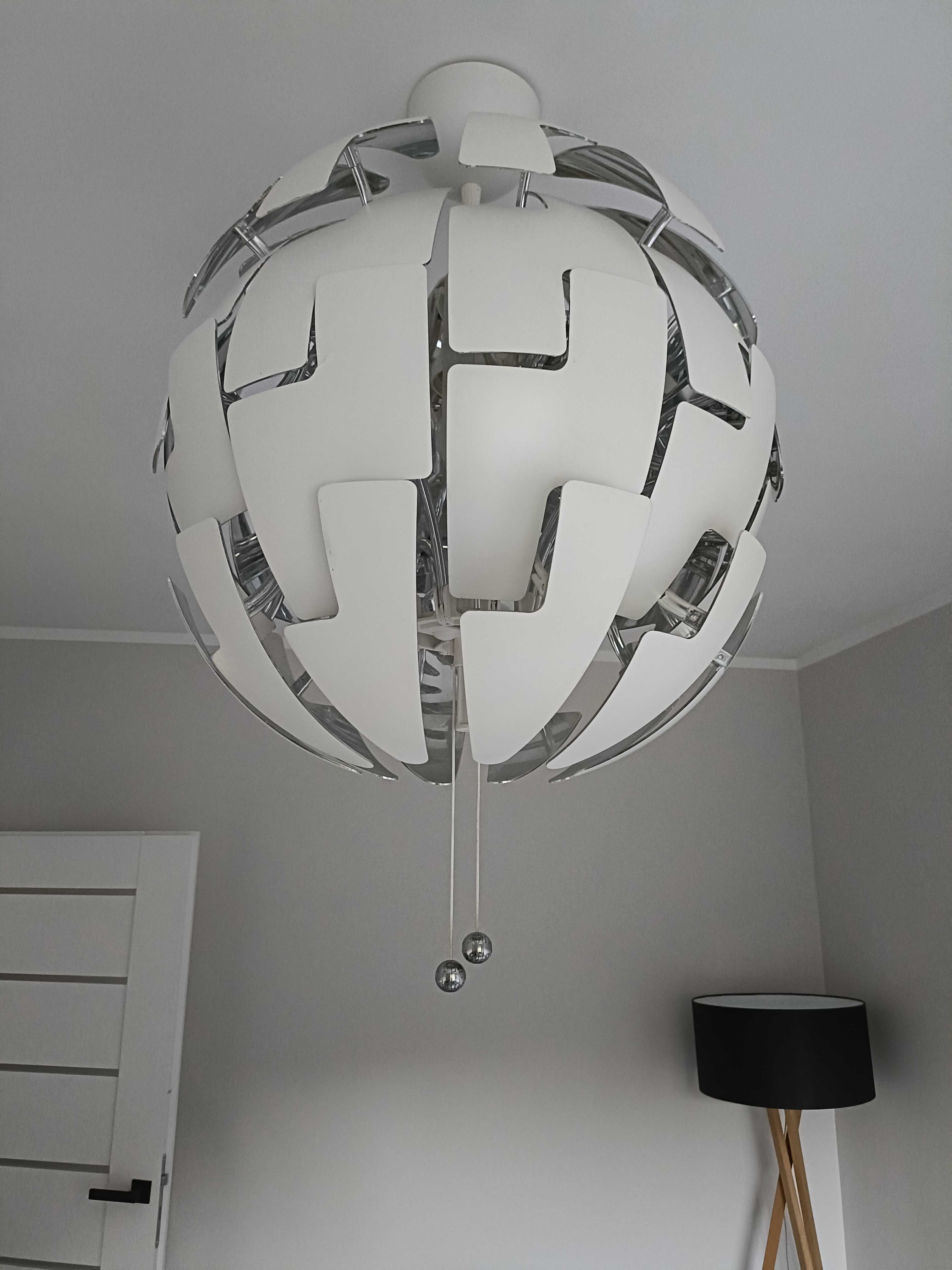 Lampa Ikea ps 2014 - 52cm - biało/srebrna