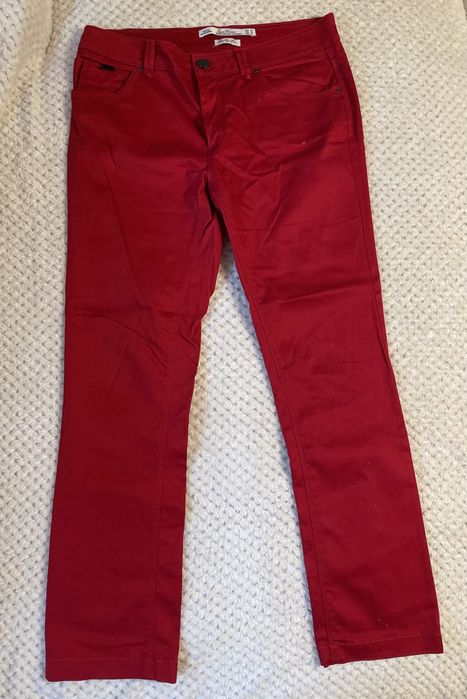 Czerwone spodnie Zara 38