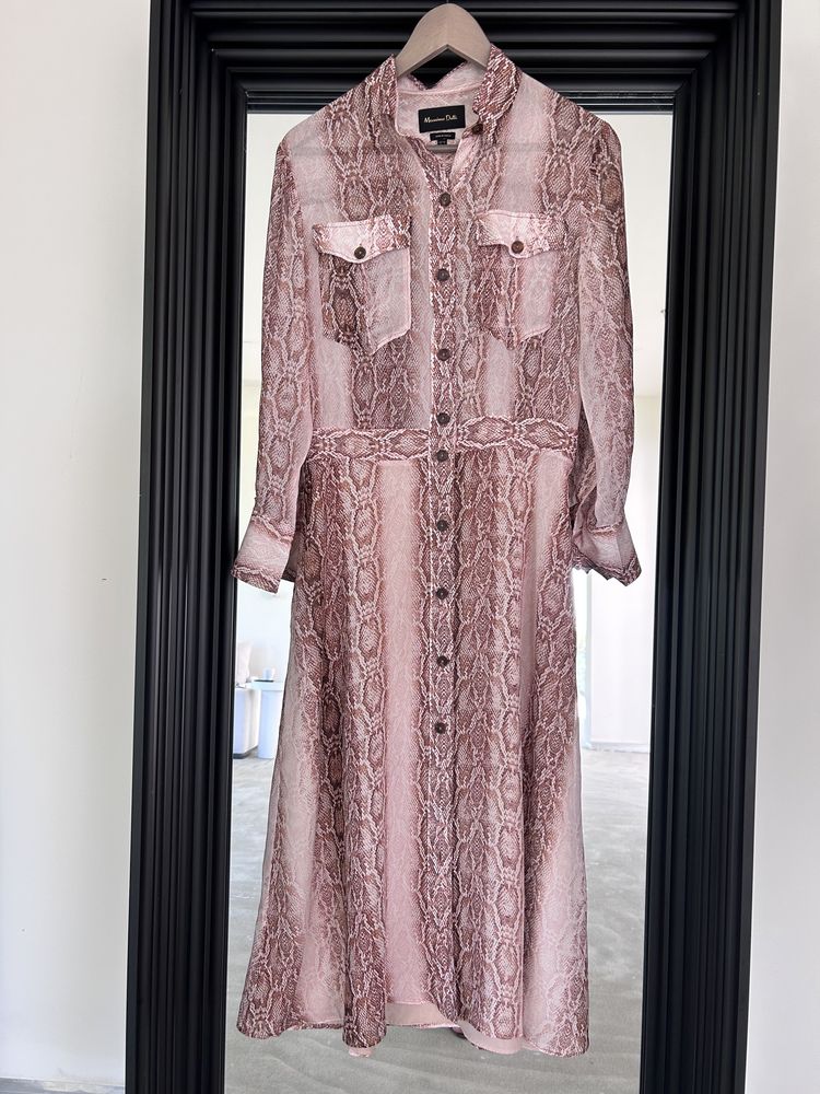 Massimo Dutti sukienka w zwierzęce printy