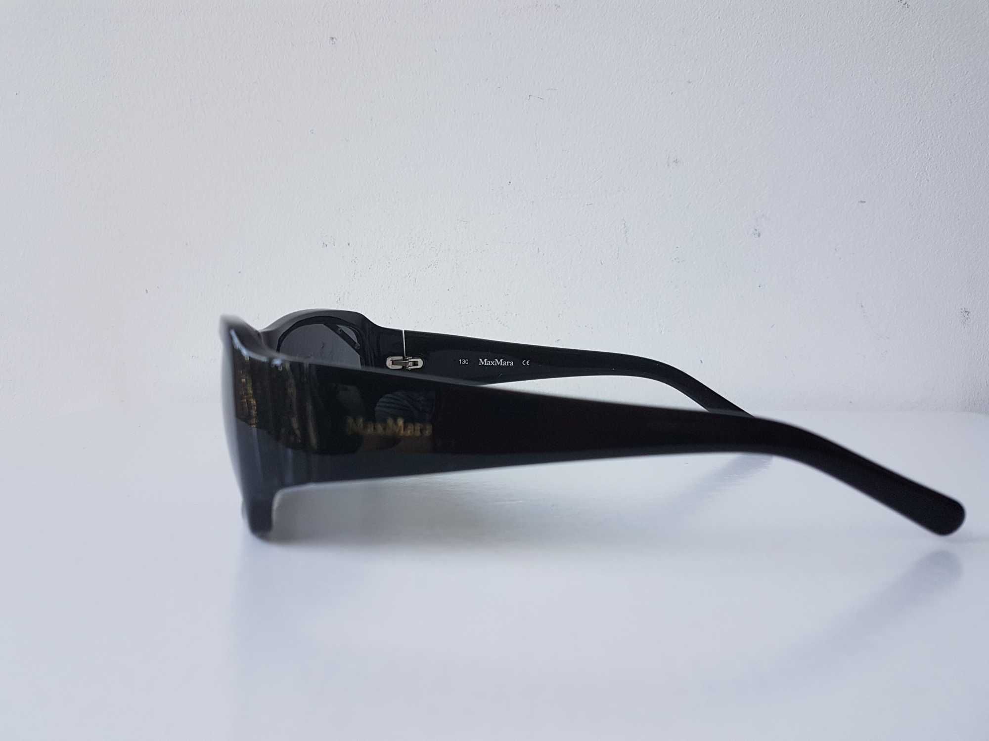 Okulary przeciwsłoneczne MAX MARA czarne szkła i oprawki