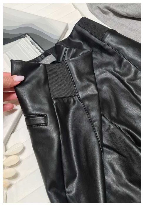 Джеггинсы повседневные искусственная кожа Papaya, р. XS/S