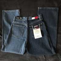Tommy Hilfiger spodnie jeansowe jeansy szerokie XS S wysoki stan