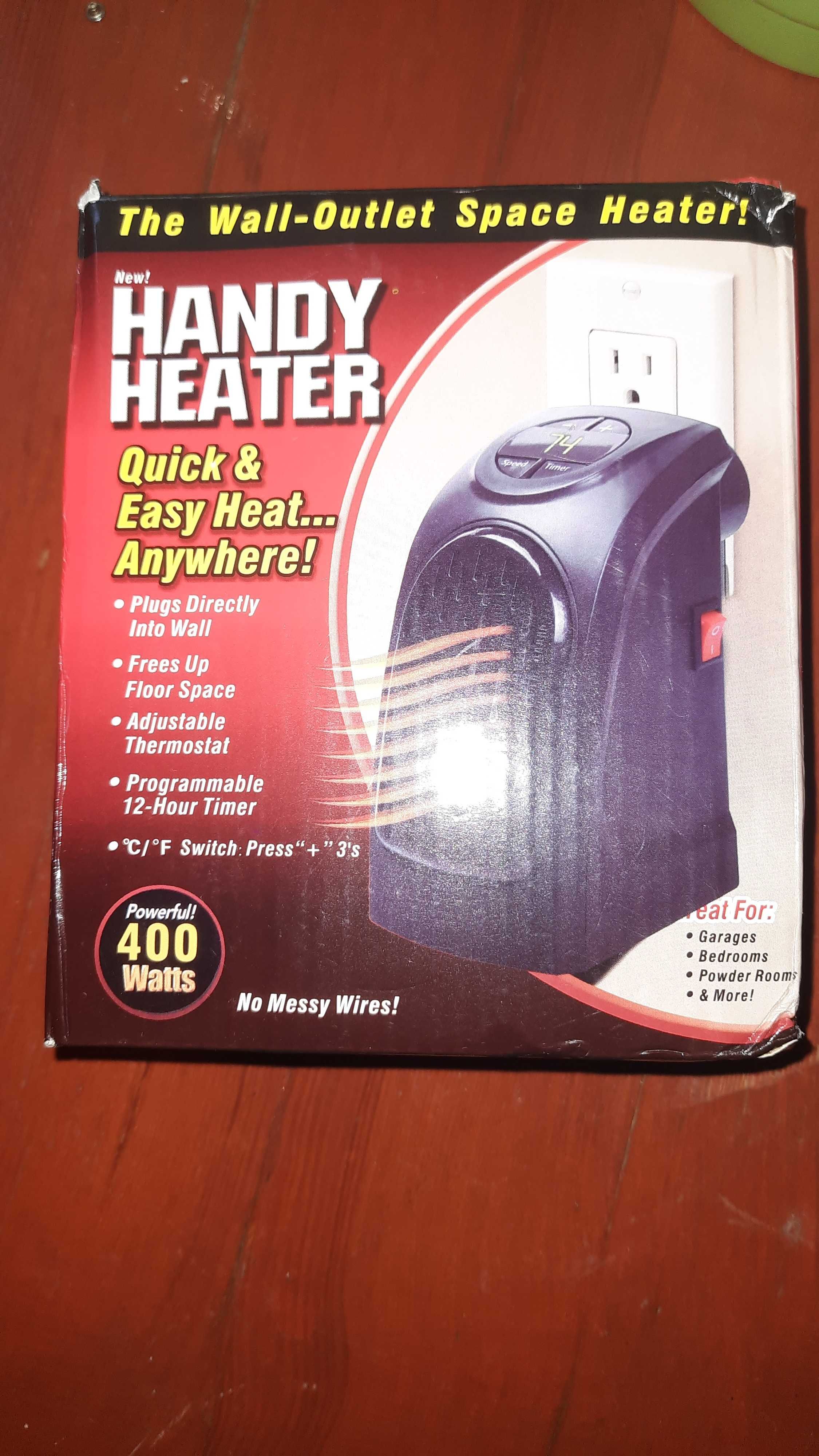 Тепловентилятор с терморегулятором и таймером 400 W Handy Heater
