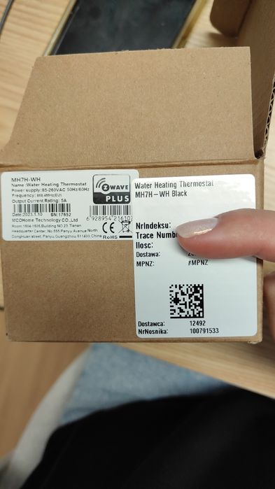 MCO Home MH7H-WH termostasto